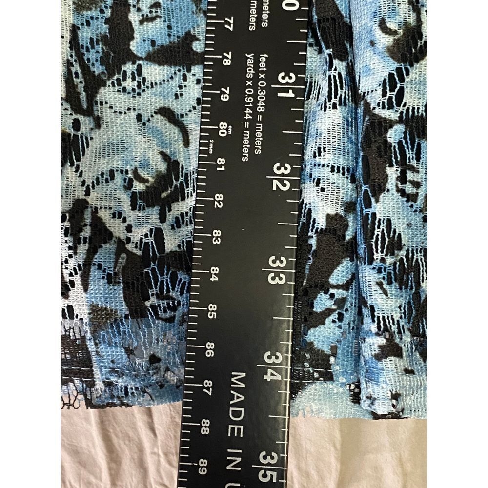 Roz & Ali Sleeveless Fit & Flare Vibrant Blue Knee Length Cocktail Dress Size 12 - Picture 6 of 8